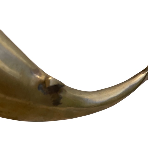 Vintage Mid Century Modern Solid Brass Dolphin Figurine, - Picture 9 of 10